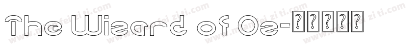 The Wizard of Oz字体转换
